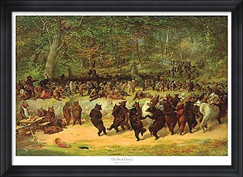Framed Bear Dance Print