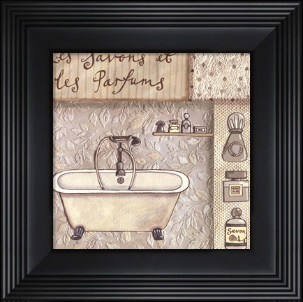 Framed Les Savons Et Les Parfums Print
