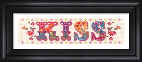 Framed First Kiss Print