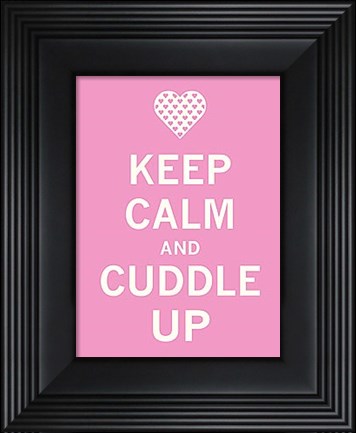 Framed Keep Calm Cuddle Print