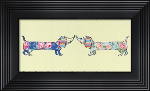 Framed Ditsy Dogs II Print