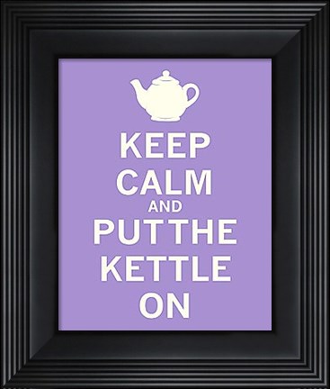 Framed Keep Calm, Lavender Tea Print