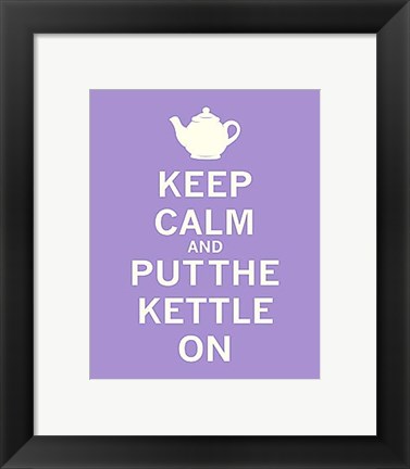 Framed Keep Calm, Lavender Tea Print