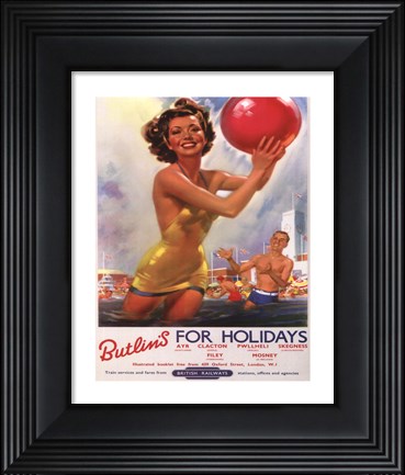Framed Summer Holiday I Print