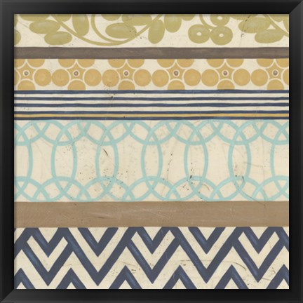 Framed Geometric Frieze IV Print