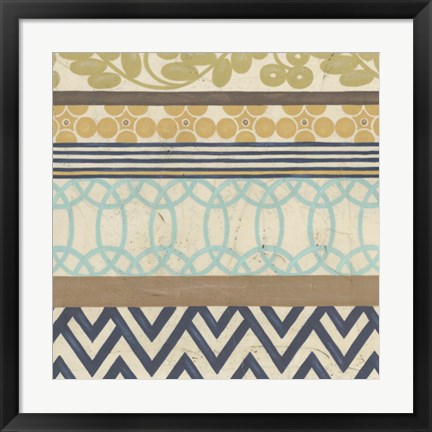 Framed Geometric Frieze IV Print