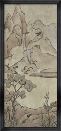 Framed Chinoiserie Landscape II Print