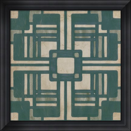 Framed Deco Tile I Print