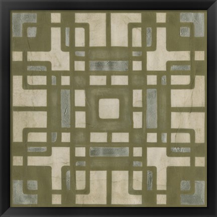 Framed Deco Tile II Print