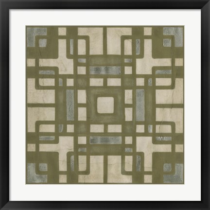 Framed Deco Tile II Print