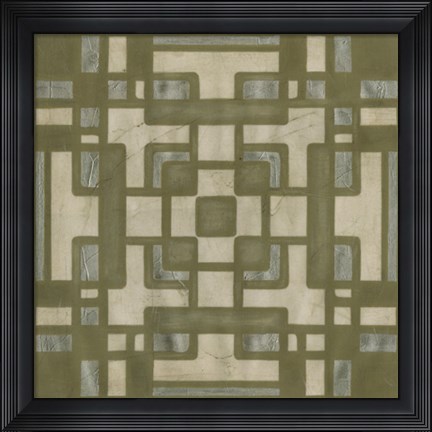 Framed Deco Tile III Print