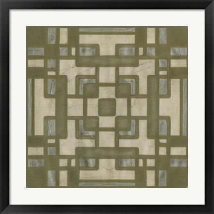 Framed Deco Tile III Print