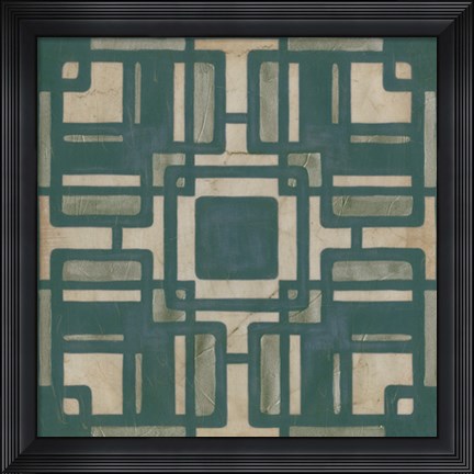 Framed Deco Tile IV Print