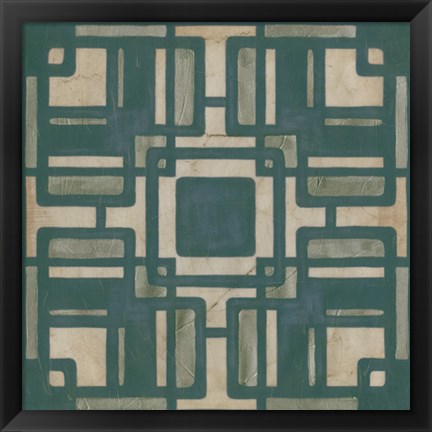 Framed Deco Tile IV Print