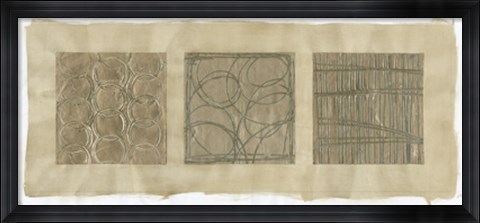 Framed Platinum Abstraction I Print