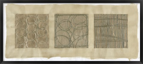 Framed Platinum Abstraction I Print