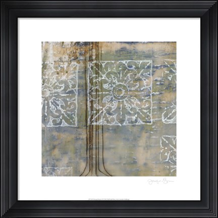 Framed Floating Patterns II Print
