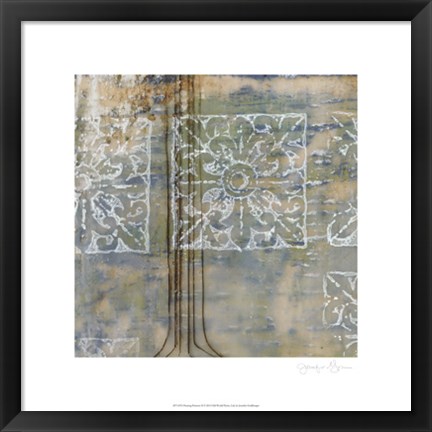 Framed Floating Patterns II Print