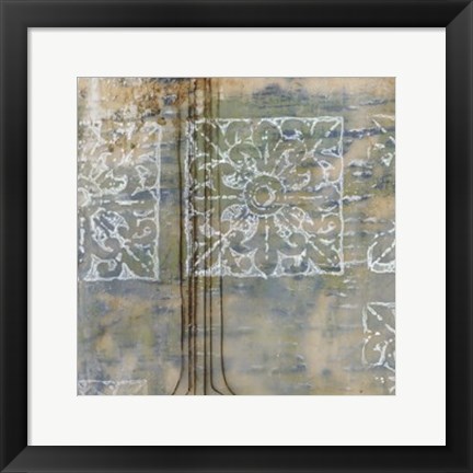 Framed Floating Patterns II Print