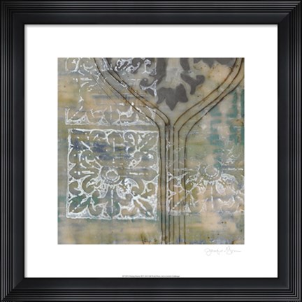 Framed Floating Patterns III Print