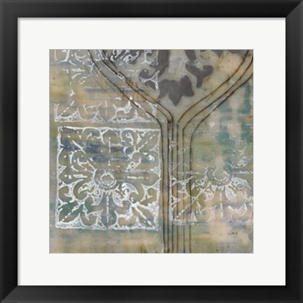 Framed Floating Patterns III Print