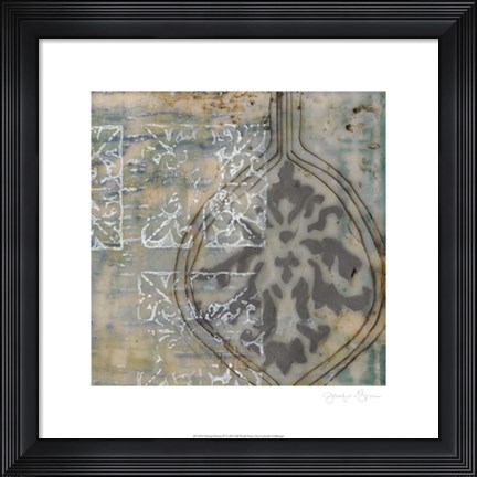 Framed Floating Patterns IV Print
