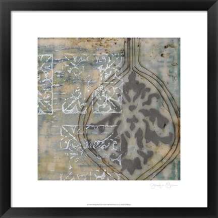 Framed Floating Patterns IV Print