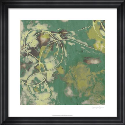 Framed Entwined Emerald II Print