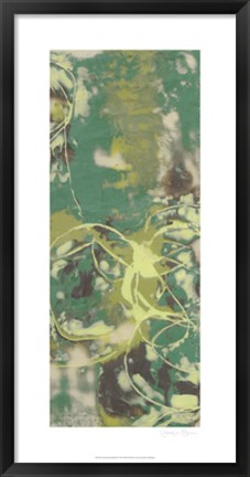 Framed Entwined Emerald III Print