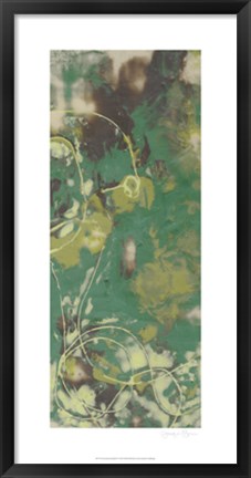 Framed Entwined Emerald IV Print