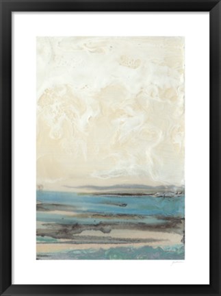 Framed Aqua Seascape II Print