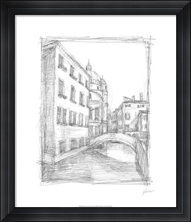 Framed Sketches of Venice IV Print