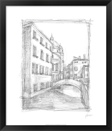 Framed Sketches of Venice IV Print