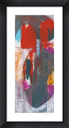 Framed Nested Ellipse I Print