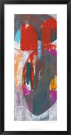 Framed Nested Ellipse I Print