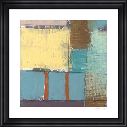 Framed Pastel City I Print