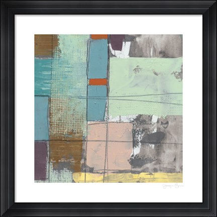 Framed Pastel City II Print