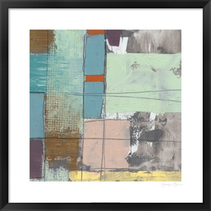 Framed Pastel City II Print