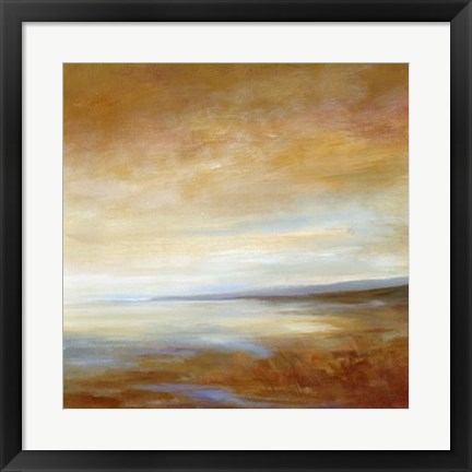 Framed Amber Light III Print