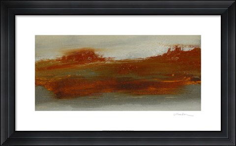 Framed Red Horizon I Print