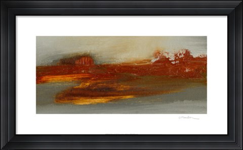 Framed Red Horizon II Print