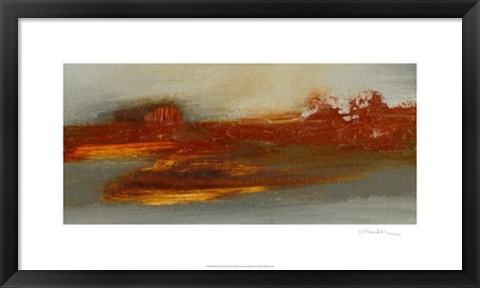 Framed Red Horizon II Print