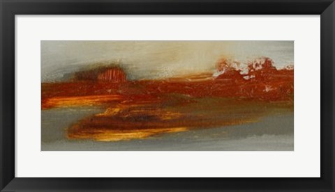 Framed Red Horizon II Print