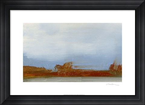 Framed Red Horizon III Print