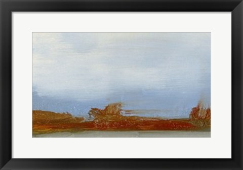 Framed Red Horizon III Print