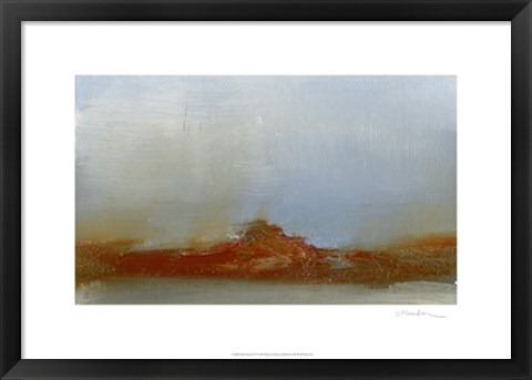 Framed Red Horizon IV Print