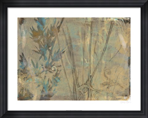 Framed Layers on Bamboo I Print