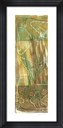 Framed Wheat Grass I Print