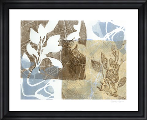 Framed Leaf Inclusion I Print