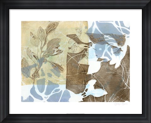 Framed Leaf Inclusion II Print